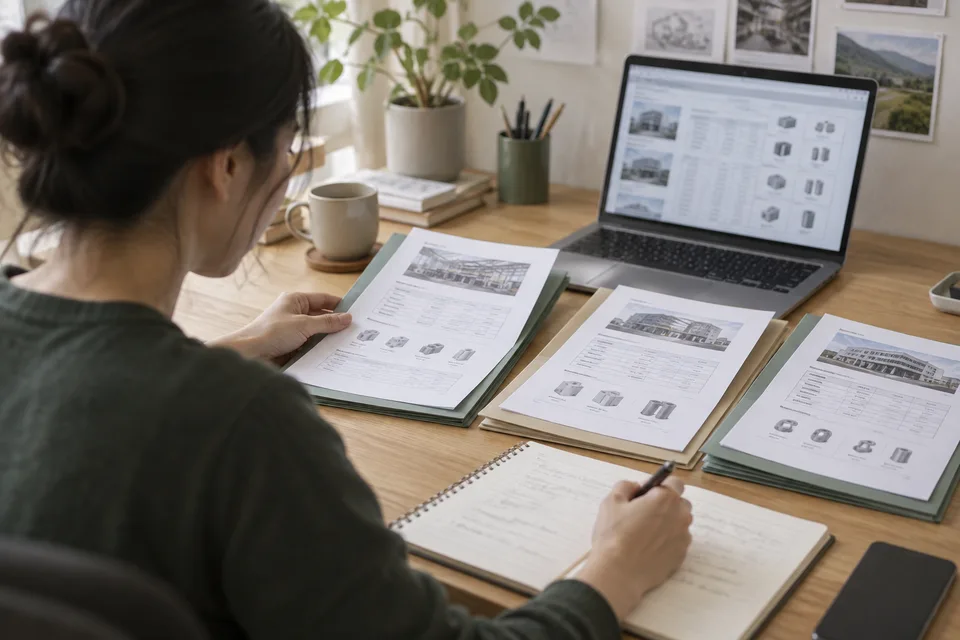 A sourcing specialist reviewing supplier information